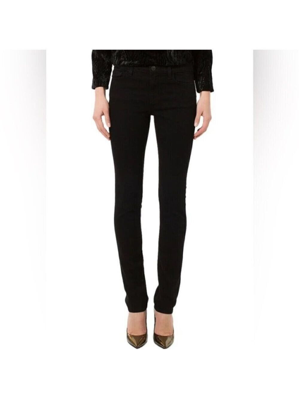 J Brand Shadow Straight Leg Black Jeans Size 27